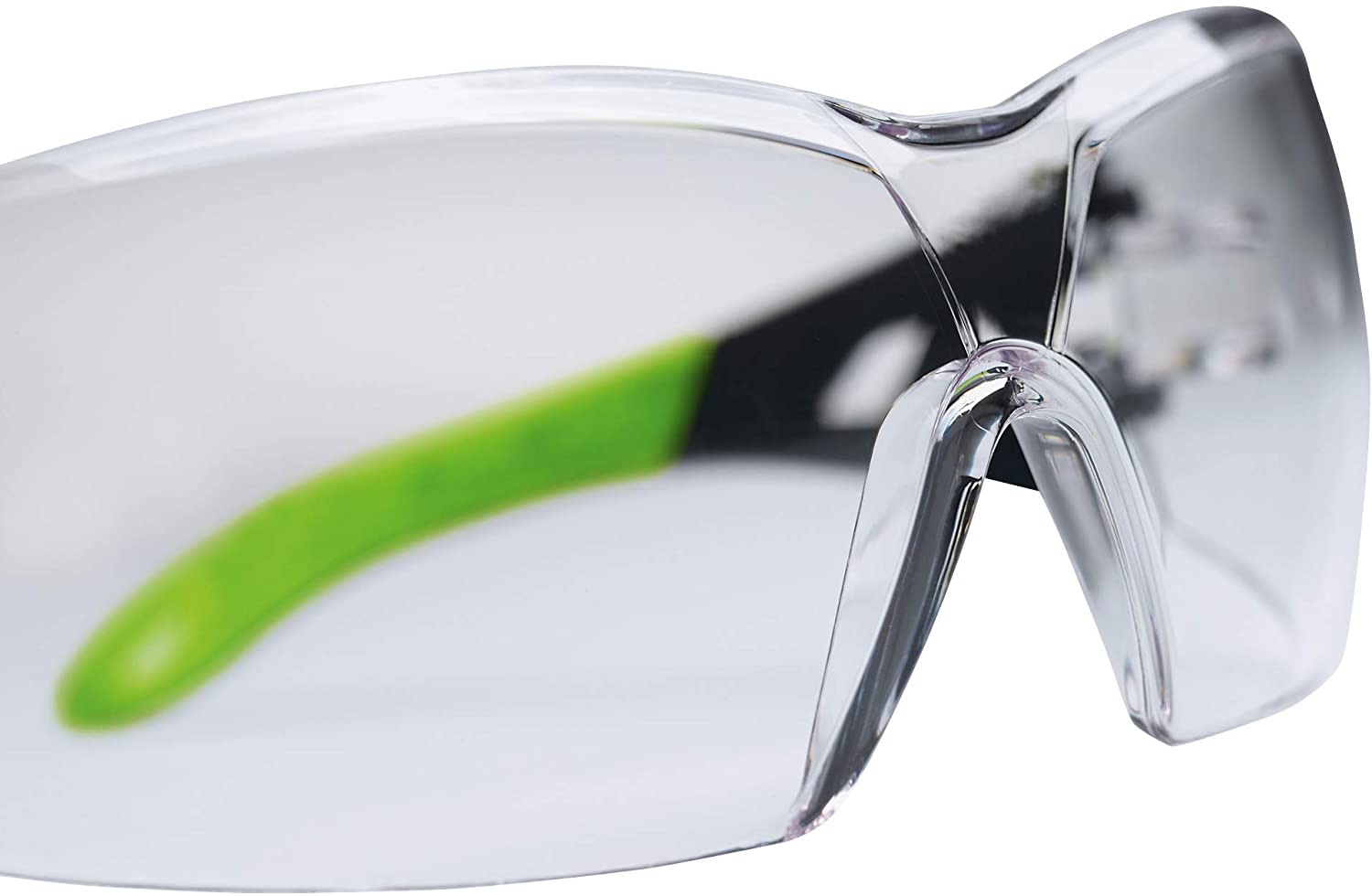 5 x Uvex Pheos Schutzbrille - Supravision Excellence - Transparent/Schwarz-Grün