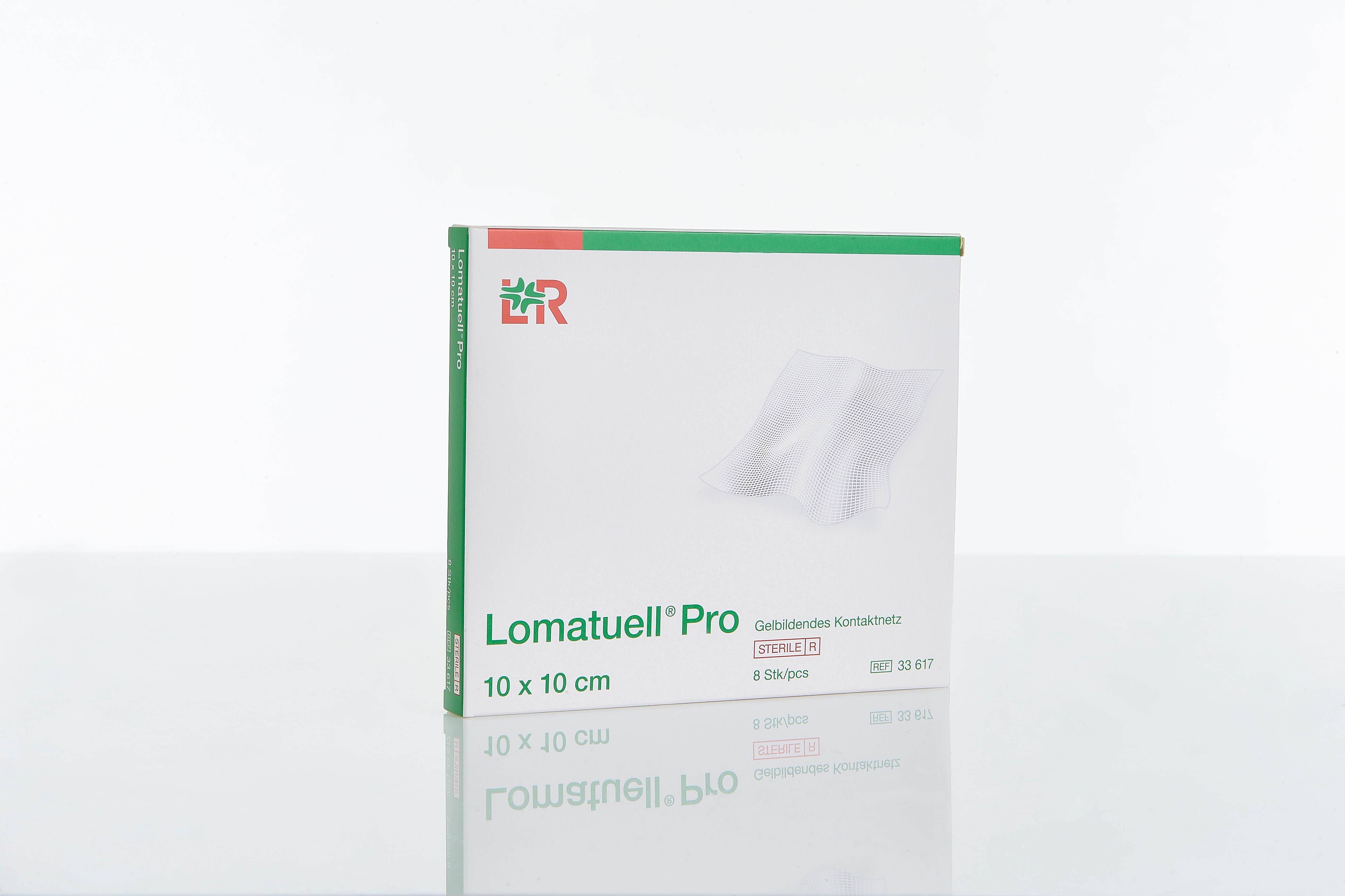 Lomatuell Pro 10 x 10 cm Gittertüll (8 Stück / sterile) - Lohmann & Rauscher REF 33617