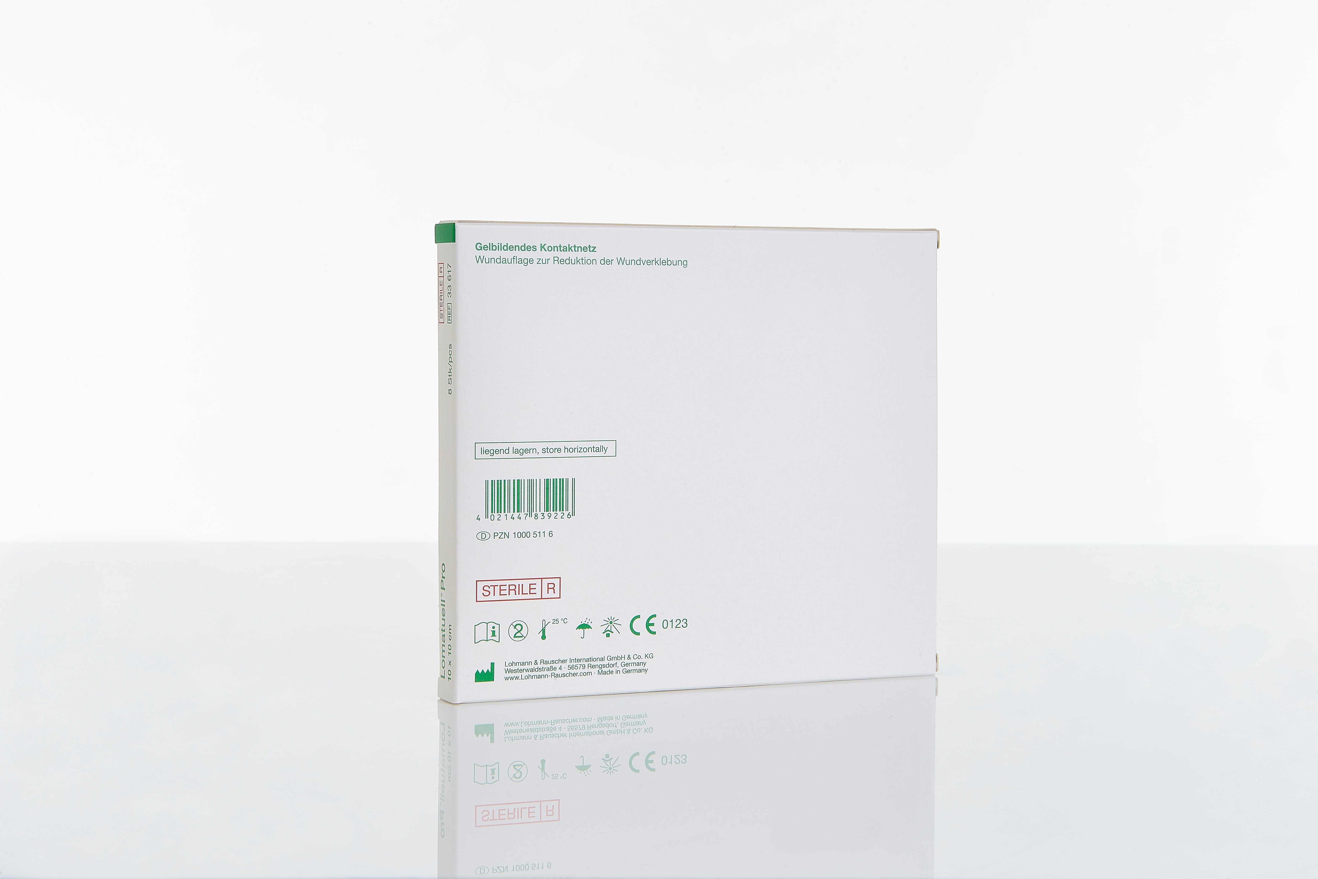 Lomatuell Pro 10 x 10 cm Gittertüll (8 Stück / sterile) - Lohmann & Rauscher REF 33617