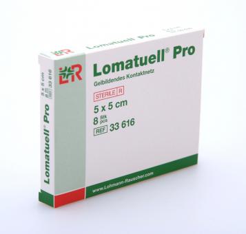 Lomatuell Pro 5 x 5 cm Gittertüll (8 Stück / sterile) - Lohmann & Rauscher REF 33616