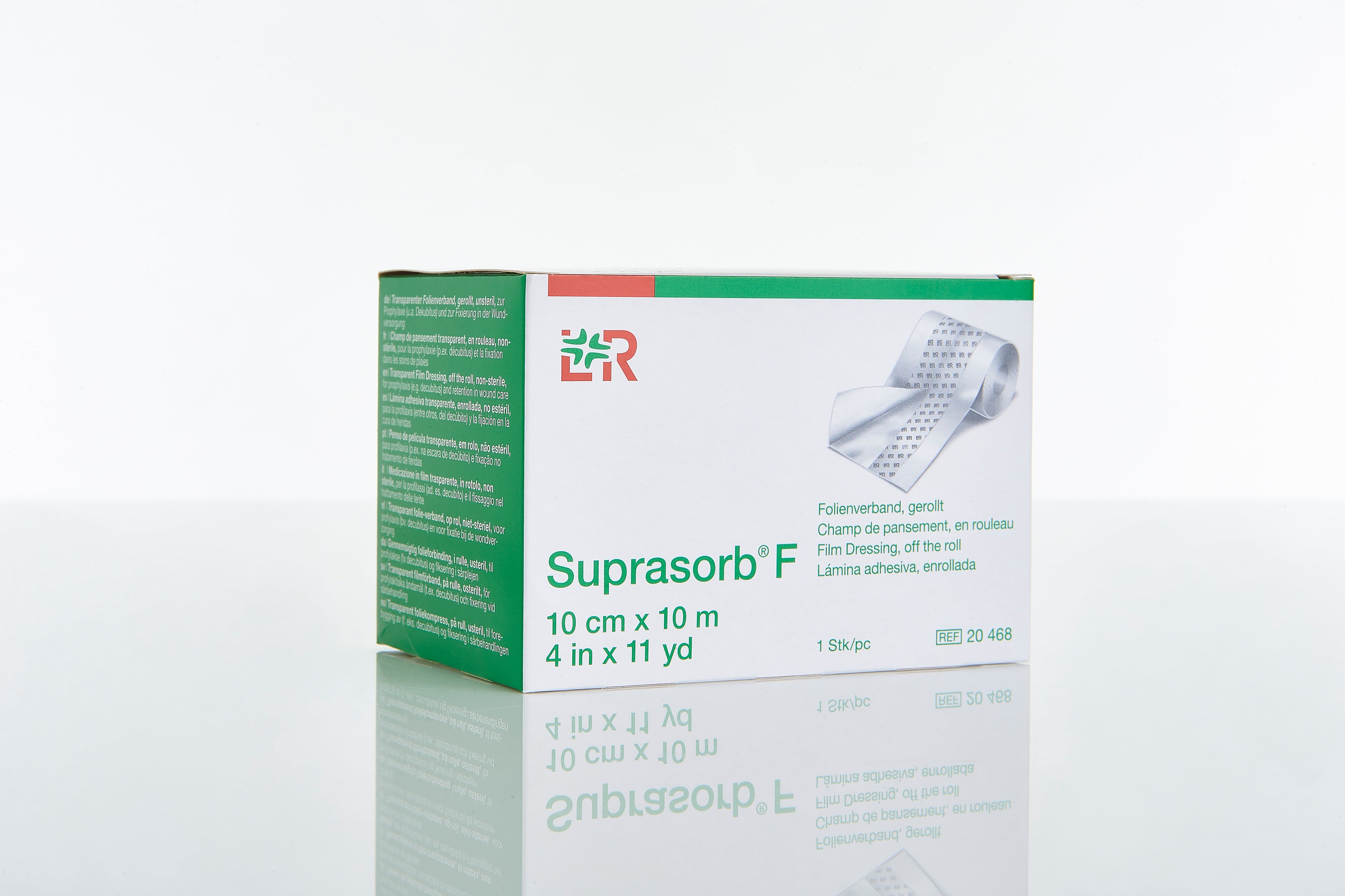 Suprasorb F Folienverband 10 cm x 10 m Wundverband (16 Stück) - Lohmann & Rauscher REF 20468