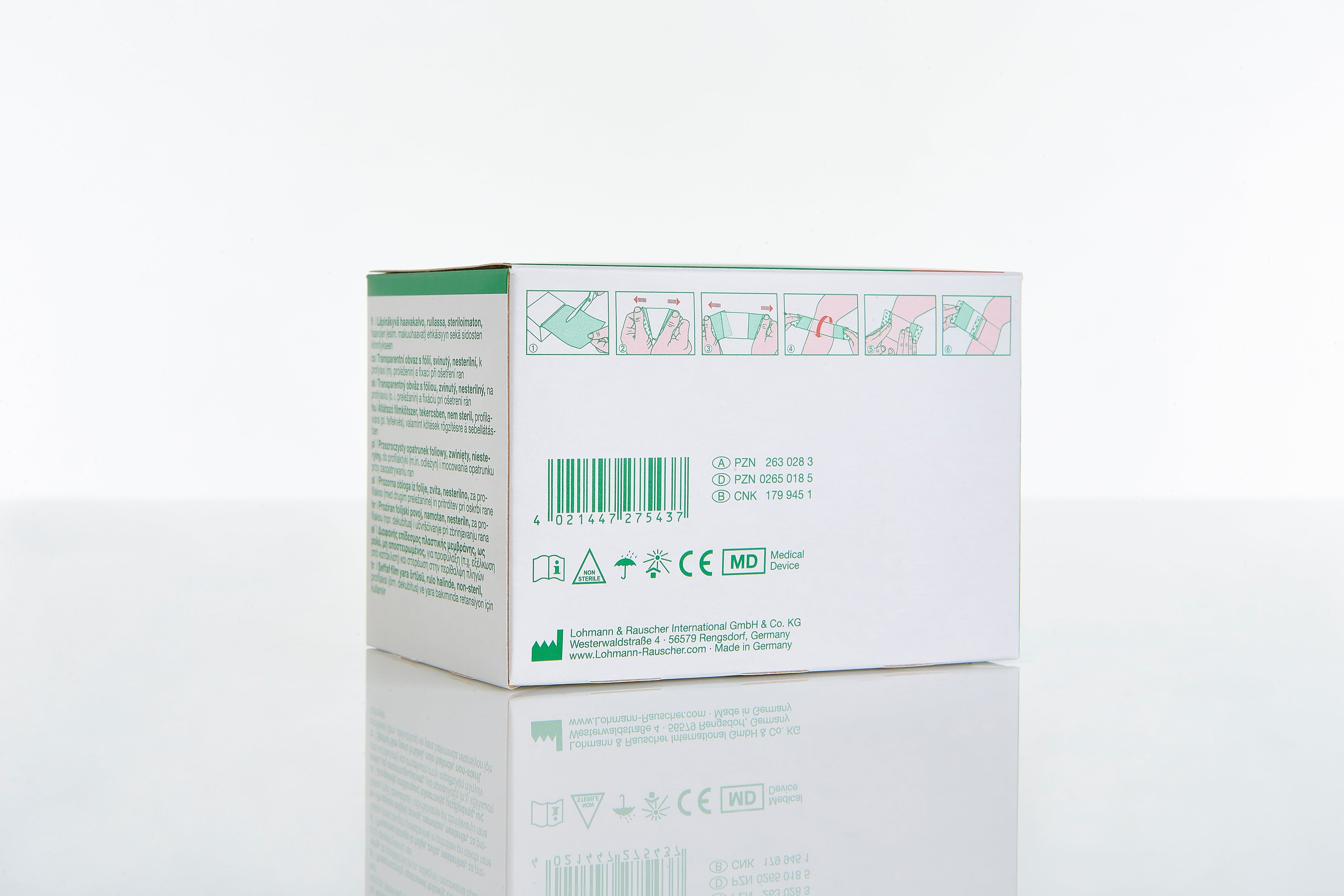 Suprasorb F Folienverband 10 cm x 10 m Wundverband (16 Stück) - Lohmann & Rauscher REF 20468