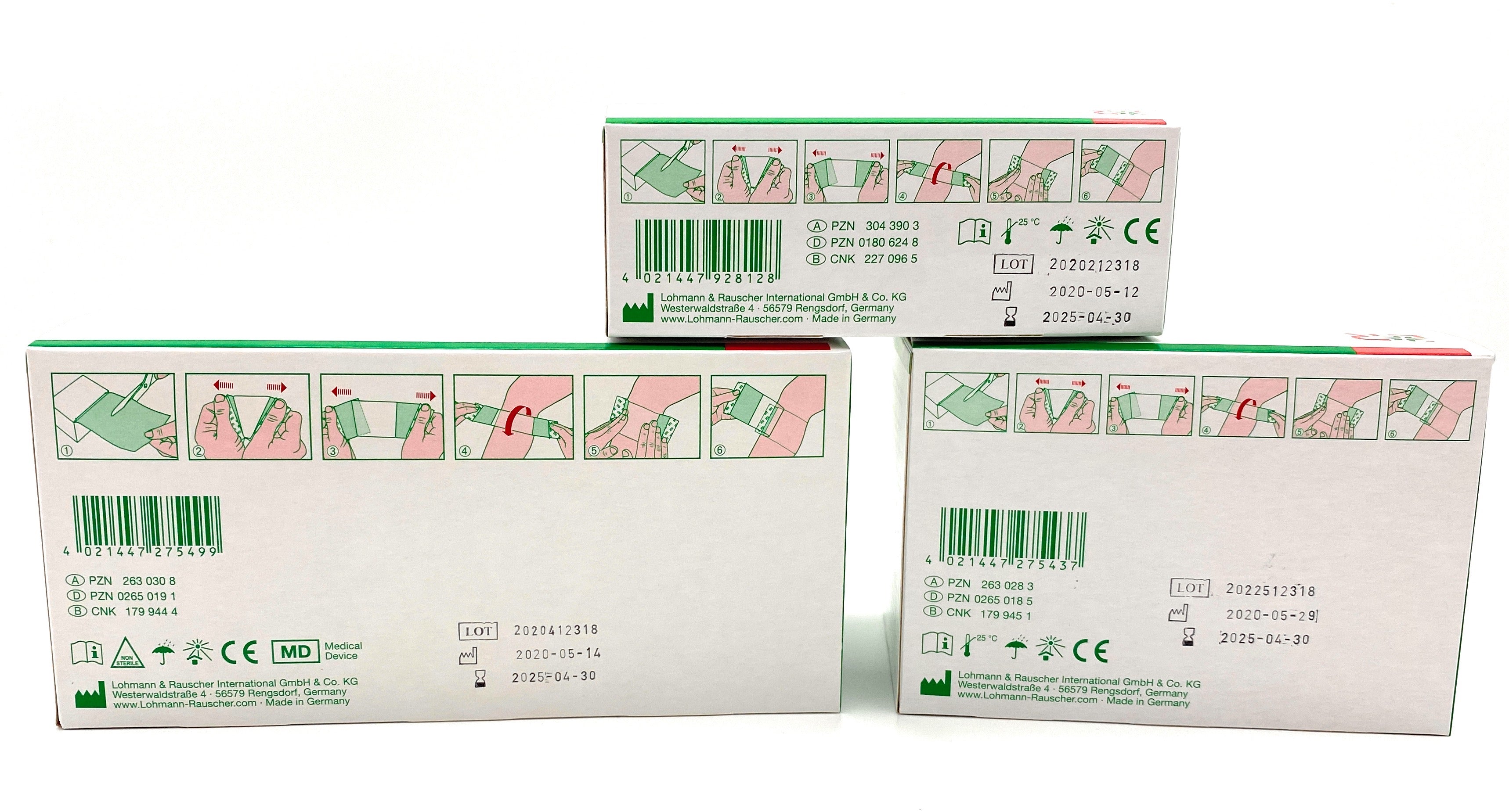 Suprasorb F Folienverband Kombiset | 15cmx10m + 10cmx10m + 10cmx1m