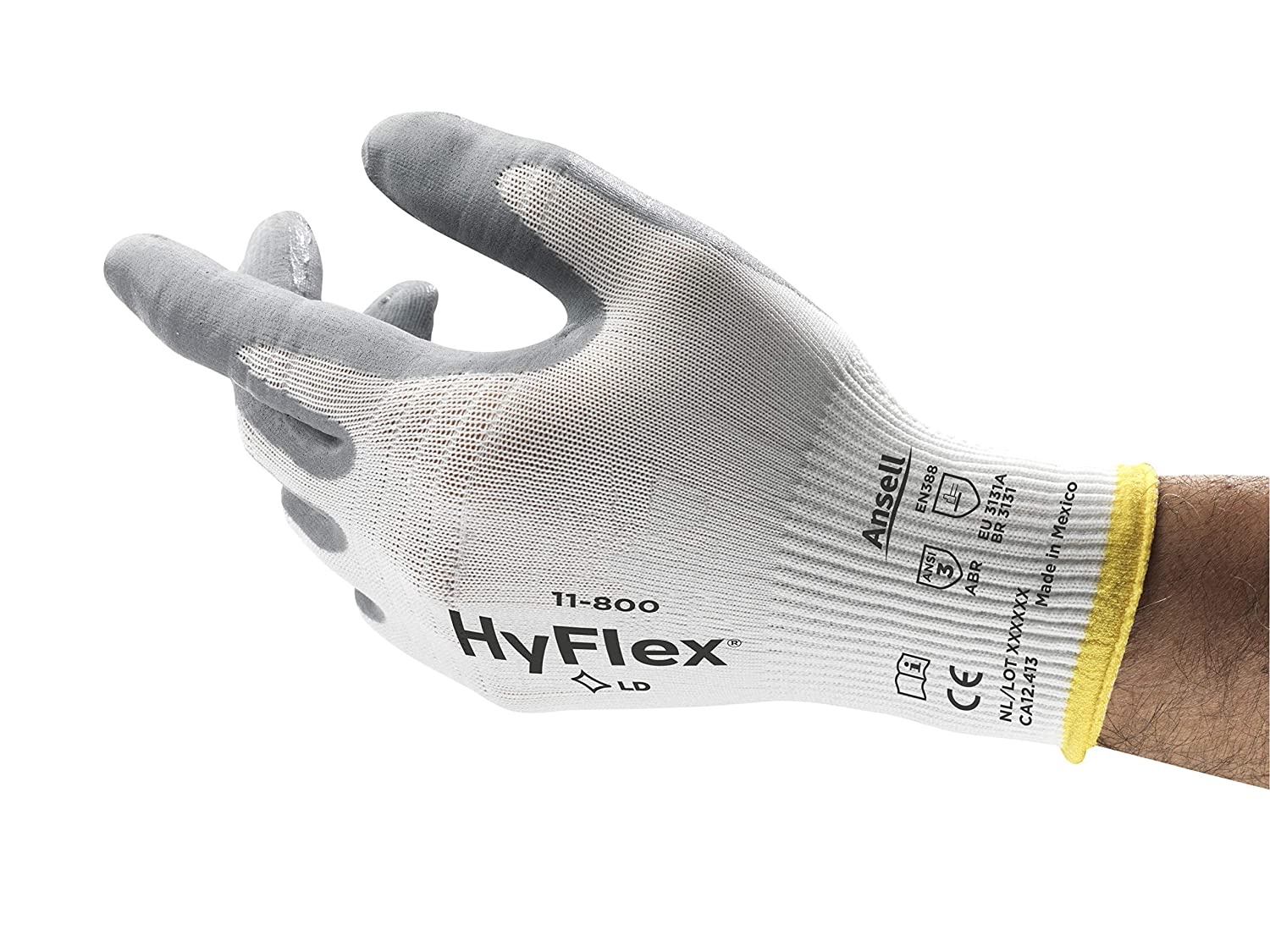 Ansell HyFlex® 11-800 Montage-Arbeitshandschuhe (12 Paar / Größe 7) - Ansell REF 11-800