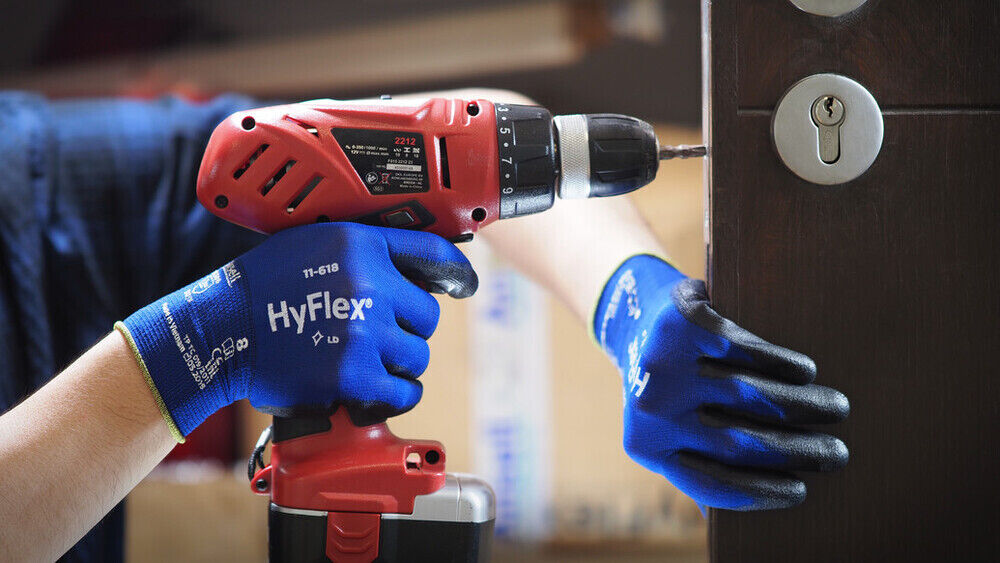 Ansell HyFlex® 11-618 Montage-Arbeitshandschuhe (12 Paar / Größe 8) - Ansell REF 11-618